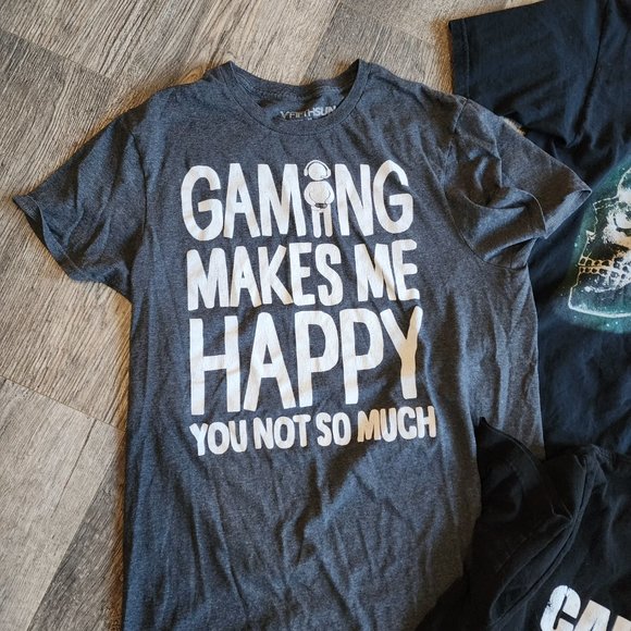 Men's Size M Gaming Graphic Tees // Gaming Shirts // Gaming Tees // Shirt Bundle - Picture 2 of 7